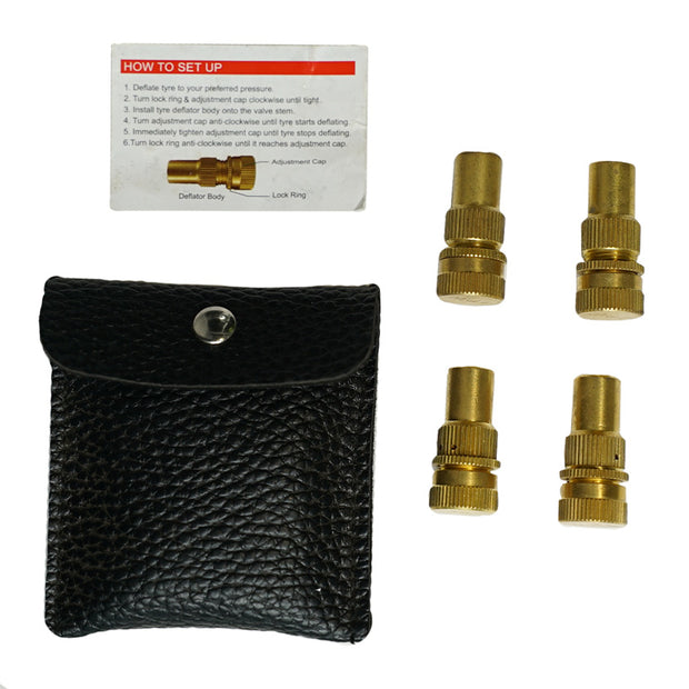 4 x Brass Tyre Deflators